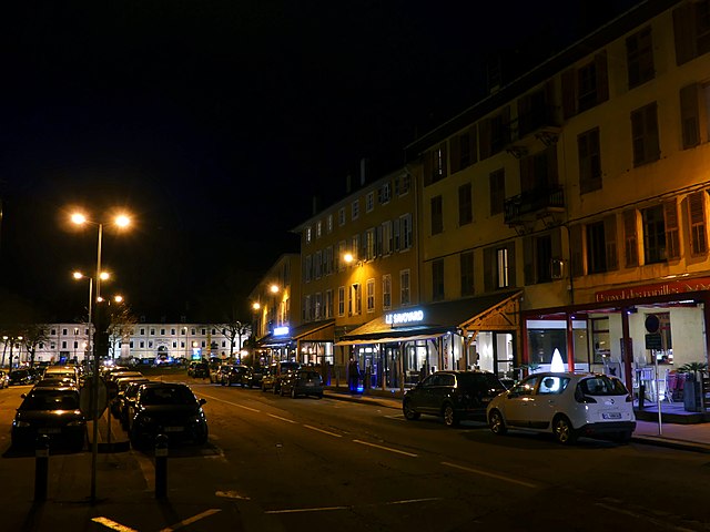 stationnement éclairage nuit